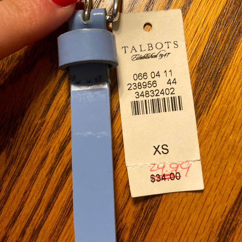 XS (35”) Talbots Periwinkle Braided Belt